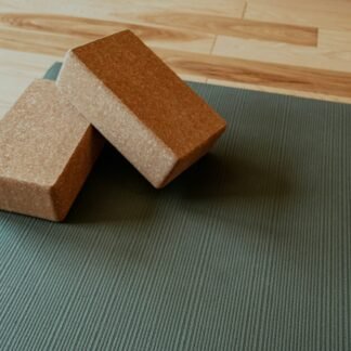 Set de 2 bloques de yoga de corcho